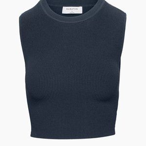 Babaton Sculpt Knit Muscle Tank - Dark Night Navy
